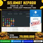 JACKPOT SLOT GACOR MAIN STARLIGHT PRINCESS 1000 13 MARET 2026