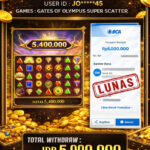 JACKPOT SLOT GACOR MAIN GATES OF OLYMPUS SUPER SCATER 22 MARET 2026